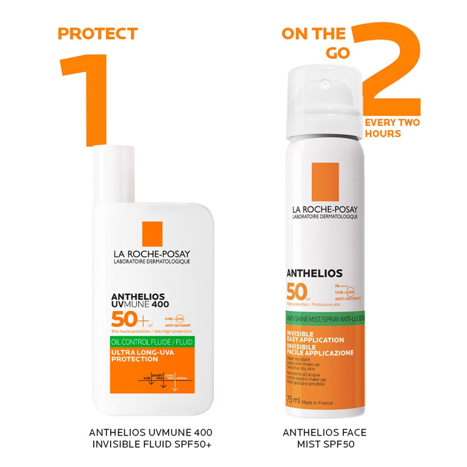 La Roche-Posay Innovation Anthelios UVMune 400 Oil Control Fluid Sunscreen SPF 50+ - 50ml