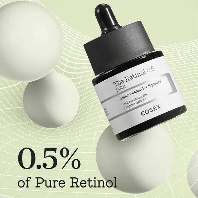 COSRX The Retinol 0.5 Oil – Super Vitamin E + Squalane (20ml)