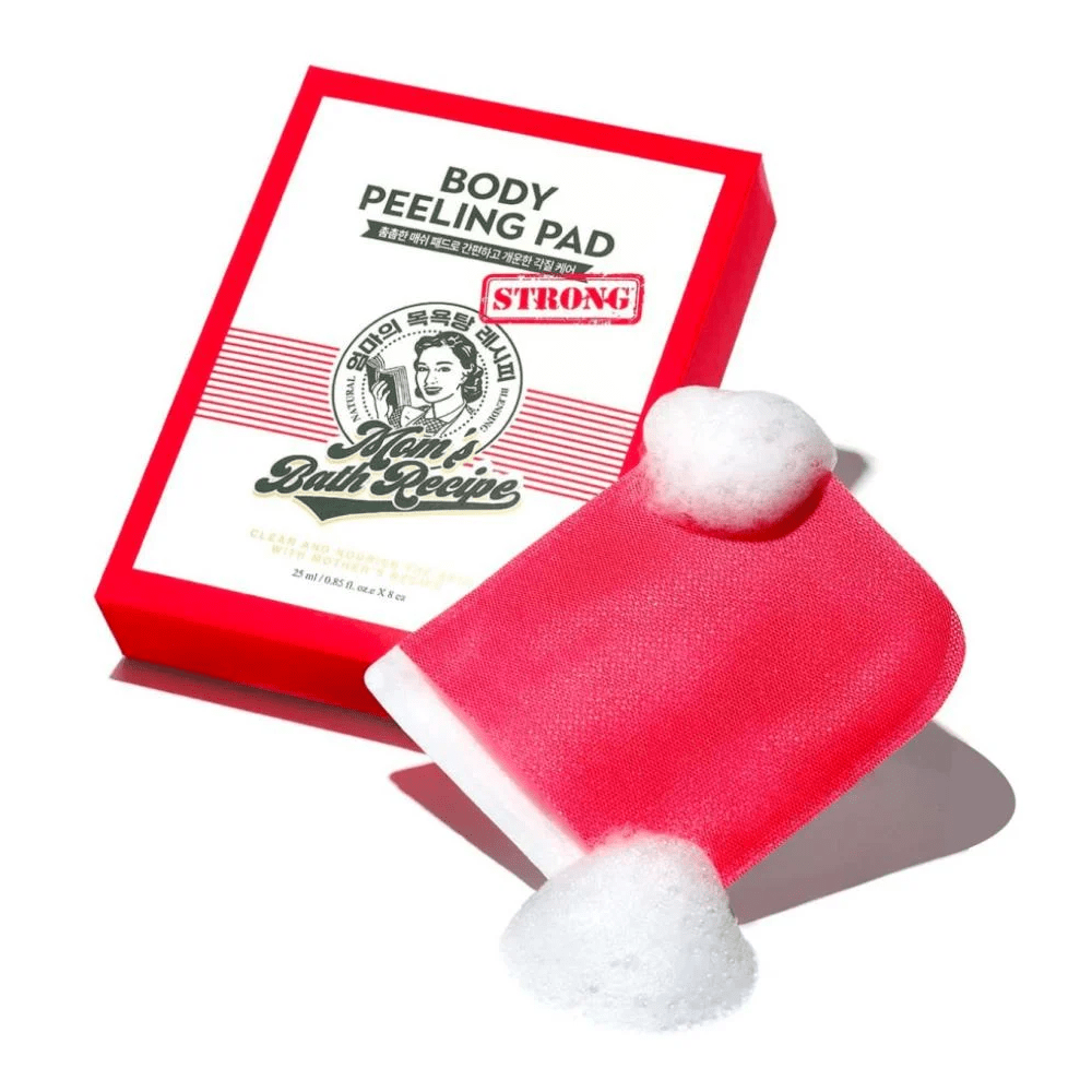 Mom's Bath Recipe Body Peeling Pad Strong - 8 Pieces