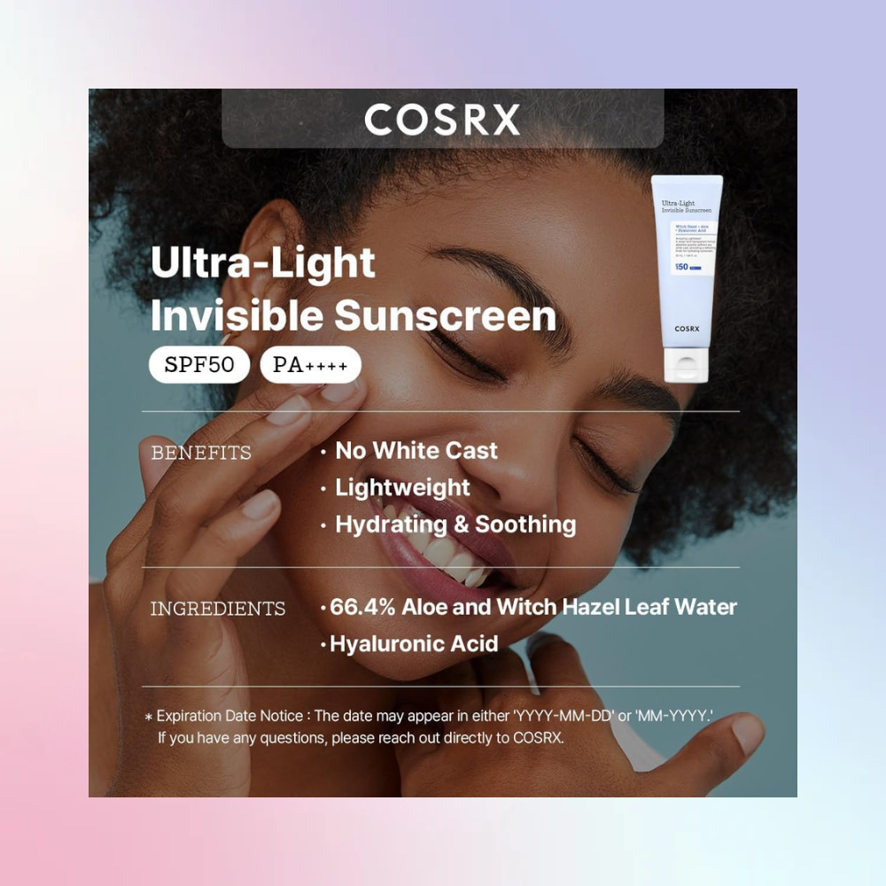 COSRX Ultra-Light Hyaluronic Acid Airy Sun Cream SPF50+ PA++++ (50ml)
