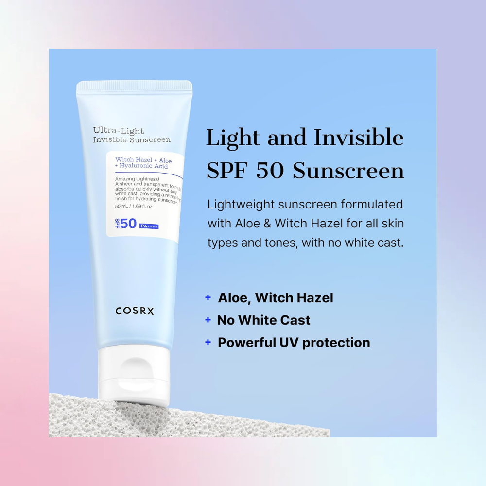 COSRX Ultra-Light Hyaluronic Acid Airy Sun Cream SPF50+ PA++++ (50ml)