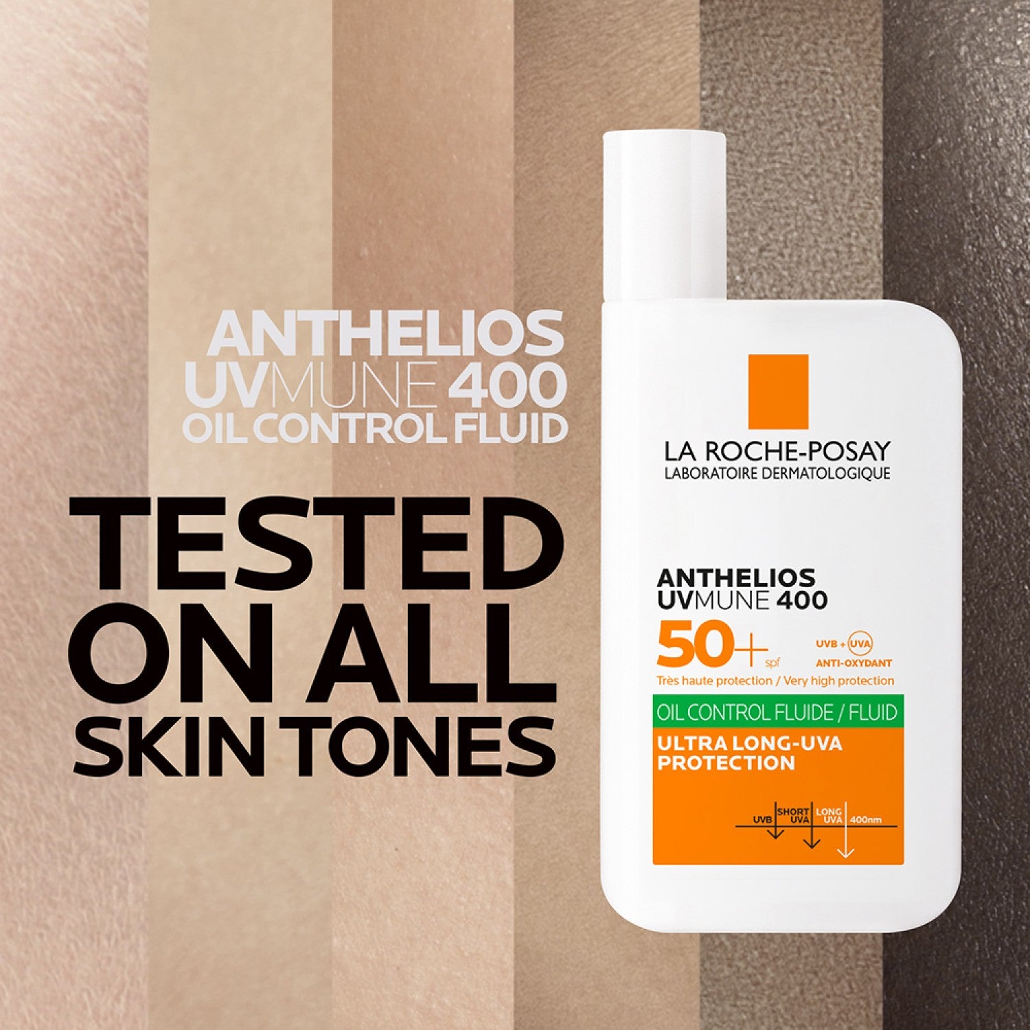 La Roche-Posay Innovation Anthelios UVMune 400 Oil Control Fluid Sunscreen SPF 50+ - 50ml