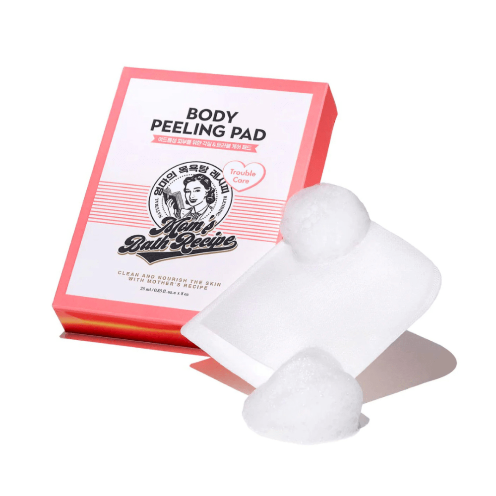 Mom's Bath Recipe Body Peeling Pad Trouble Care - 8 Pieces