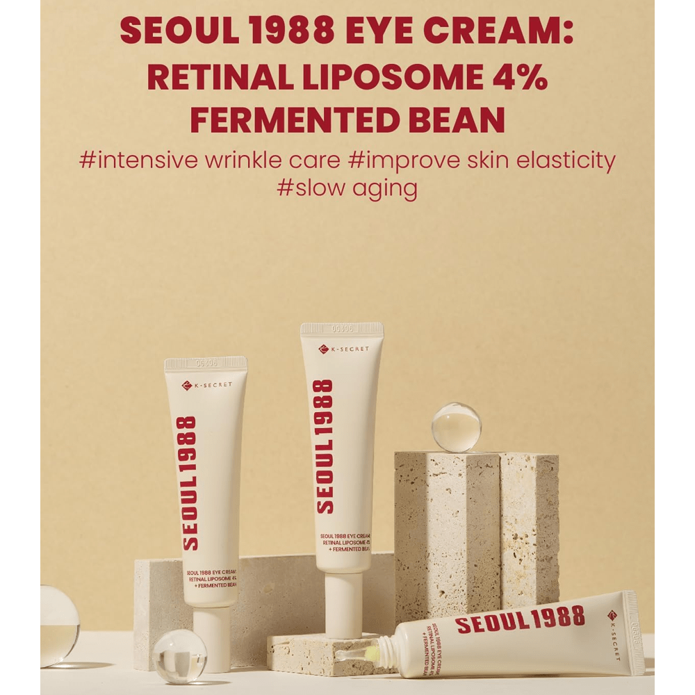 K Secret Seoul 1988 Eye Cream Retinal Liposome 4% + Fermented Bean - 30Ml
