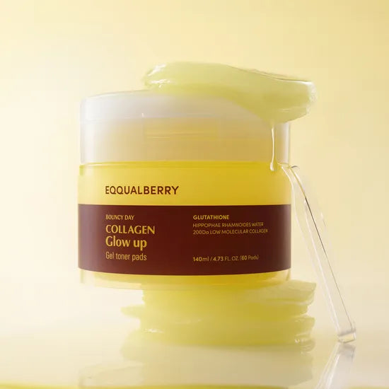 مناديل جل تونر الكولاجين المتوهج من إيكوالبيري، ١٤٠ مل | ٦٠ منديلًا