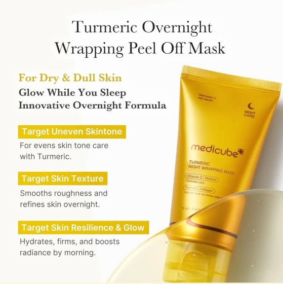 Medicube Kojic Acid Turmeric Night Wrapping Mask