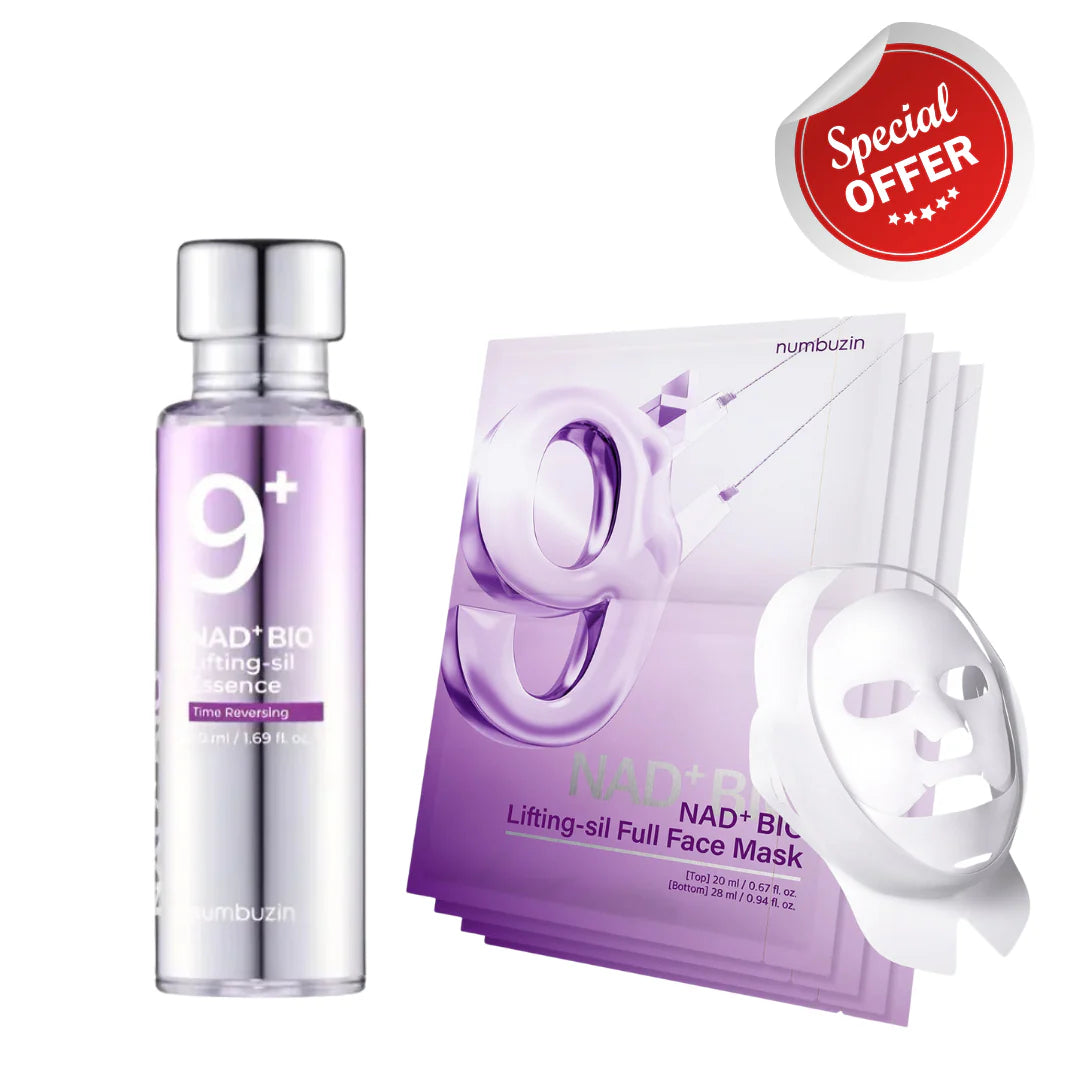 Numbuzin No.9 NAD Bio Lifting Duo (Essence + Set of 4 Masks)