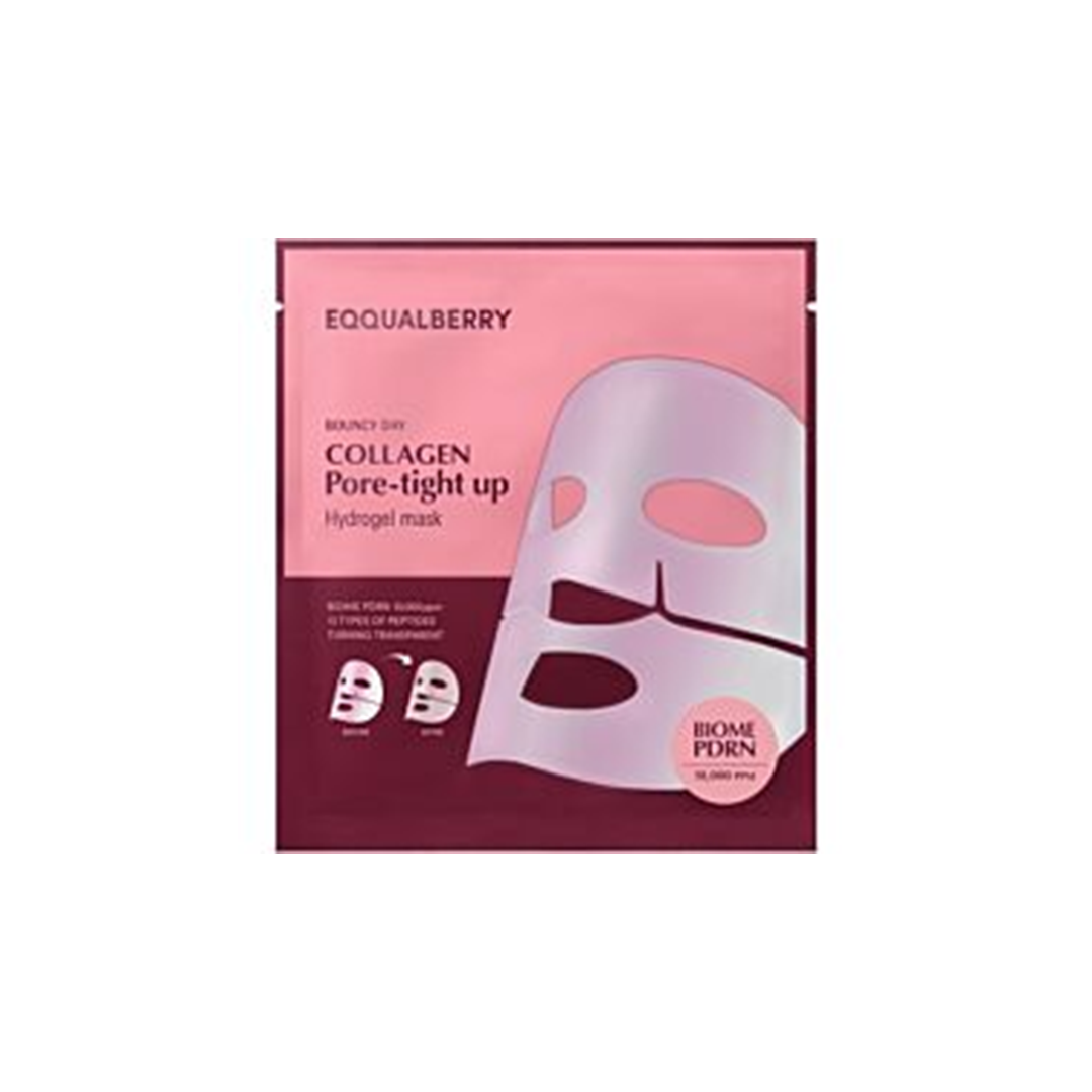 EQQUALBERRY COLLAGEN PORE-TIGHT UP HYDROGEL MASK 4EA 30g