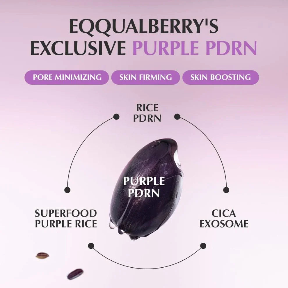 EQQUALBERRY Purple PDRN Pore Minimizing Serum