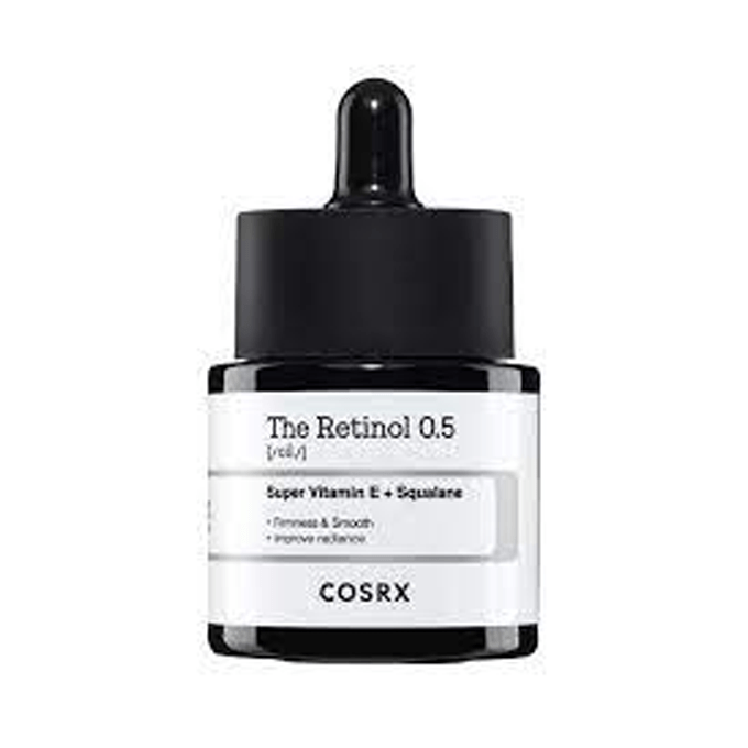 COSRX The Retinol 0.5 Oil – Super Vitamin E + Squalane (20ml)