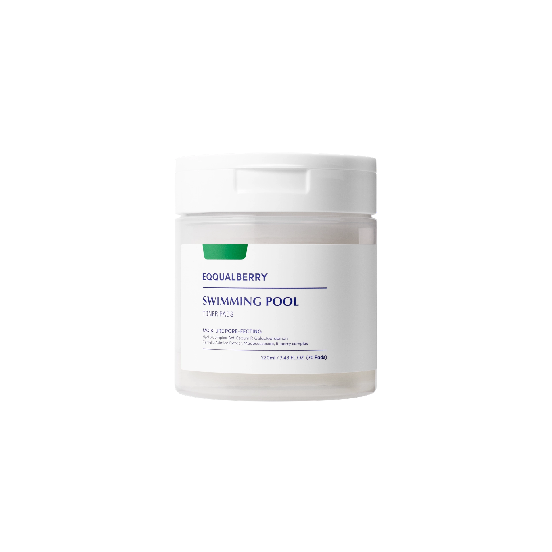 EQQUALBERRY SWIMMING POOL TONER PADS  220ml | 70 sheets
