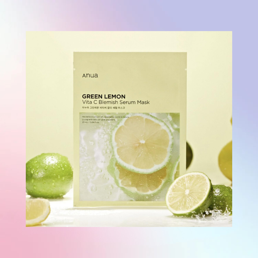 ANUA Green Lemon Vita C Blemish Serum Mask 25ml – Wholesale (200 pcs/carton)