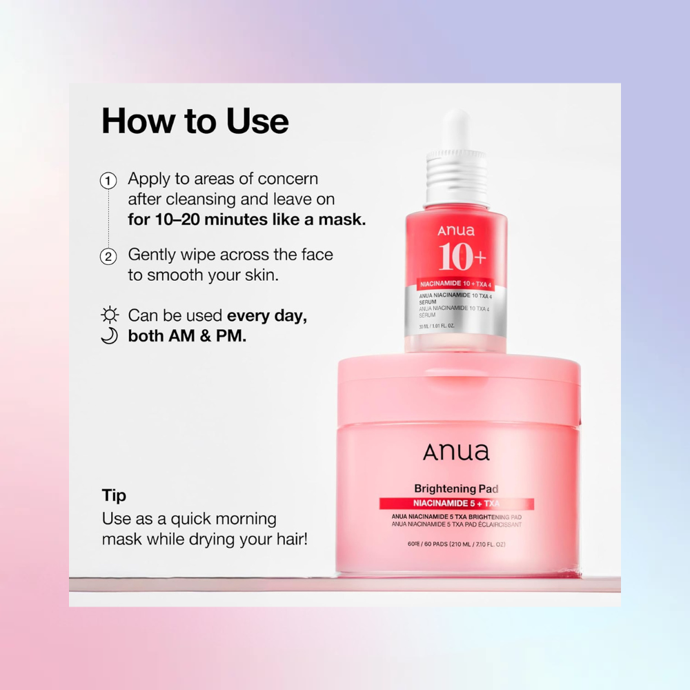 ANUA Niacinamide 5 TXA Toner Pads 210ml (60 Pads) – Wholesale ( 40pcs/carton)