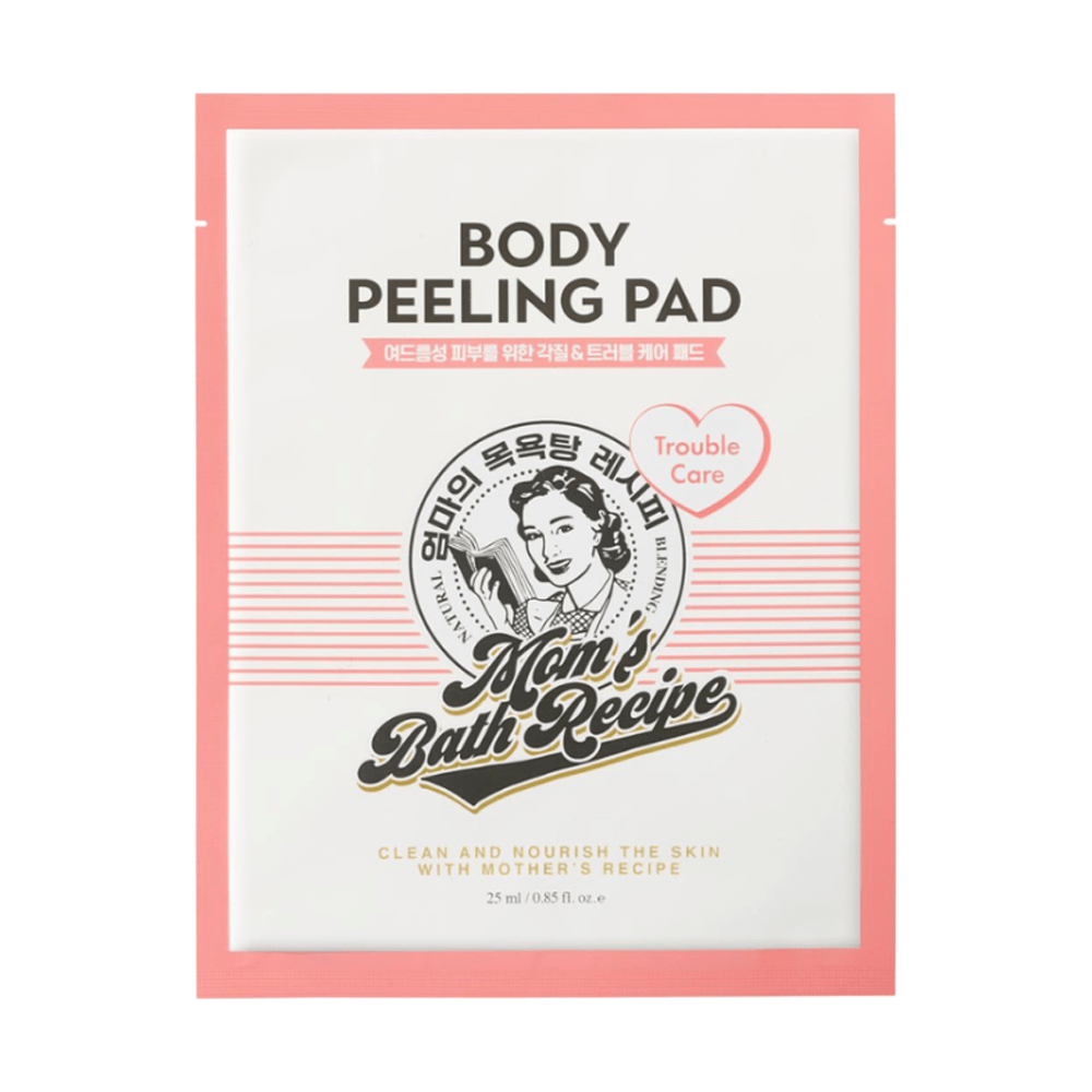 Mom's Bath Recipe Body Peeling Pad Trouble Care - 8 Pieces