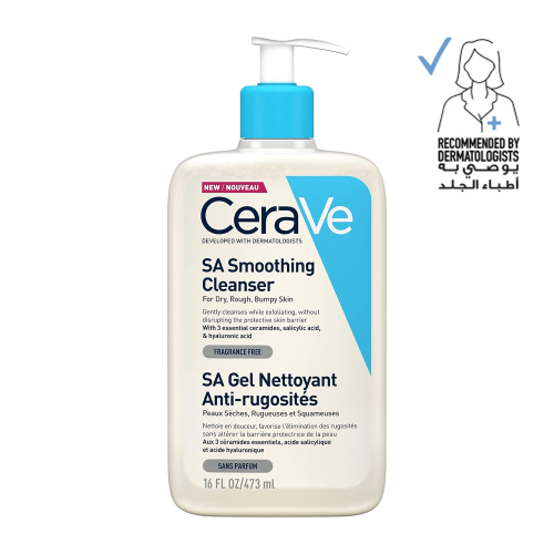 CeraVe SA Smoothing Cleanser Gel For Dry, Rough, Bumpy Skin - 473ml