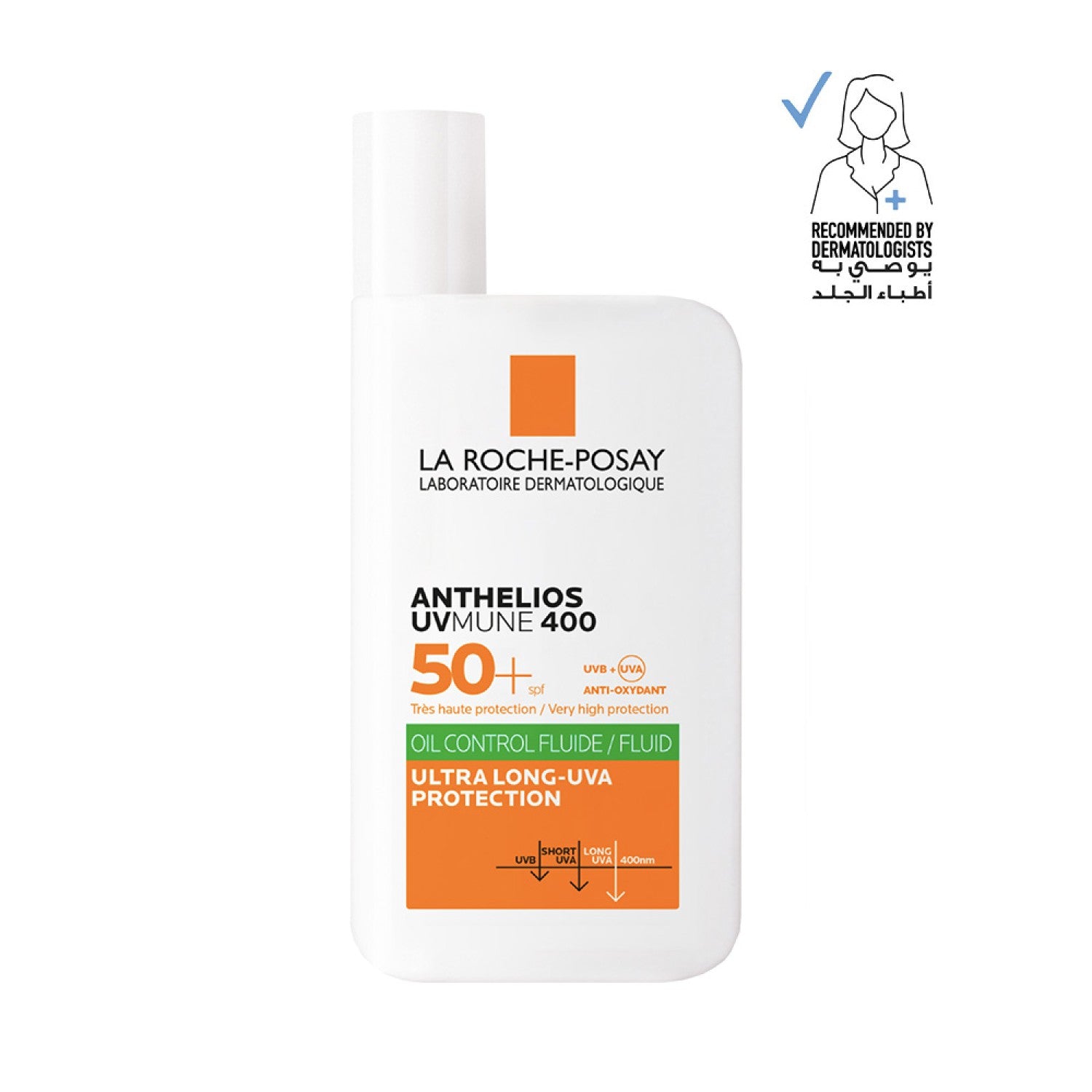 La Roche-Posay Innovation Anthelios UVMune 400 Oil Control Fluid Sunscreen SPF 50+ - 50ml