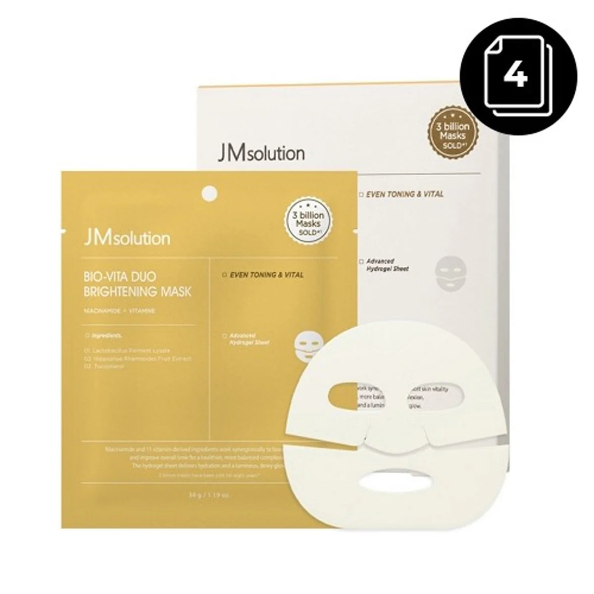JM Solution Bio-Vita Duo Brightening Mask 4ea