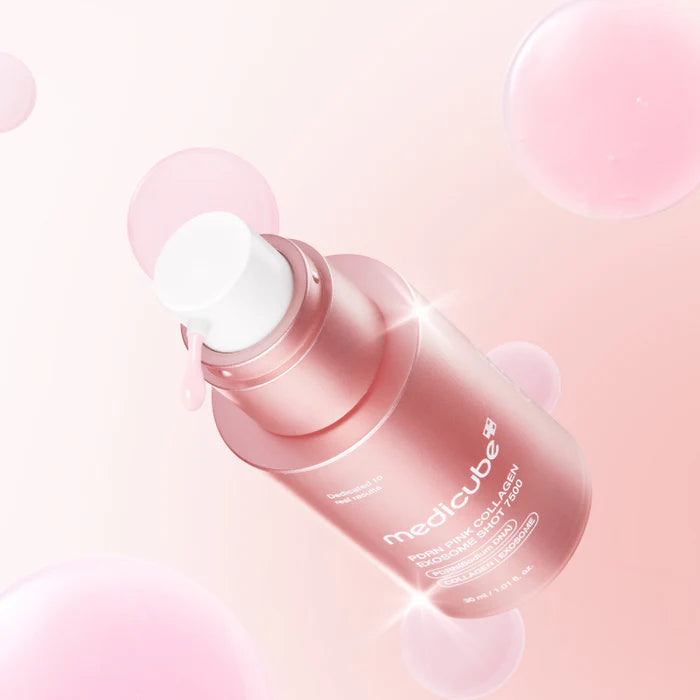 مصل ميديكيوب PDRN الوردي المعزز بحقن الإكسوسوم 7500، 30 مل