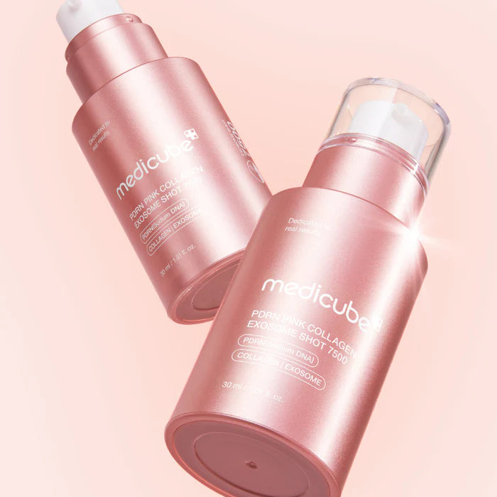 مصل ميديكيوب PDRN الوردي المعزز بحقن الإكسوسوم 7500، 30 مل