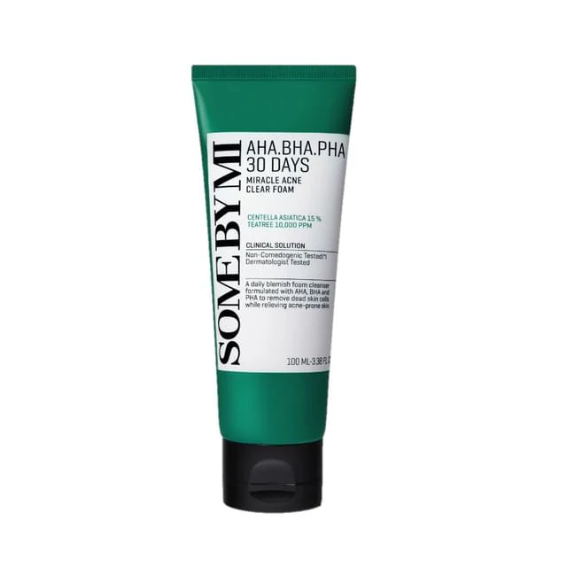 SOME BY MI AHA,BHA,PHA 30 Days Miracle Acne Clear Foam 100ml