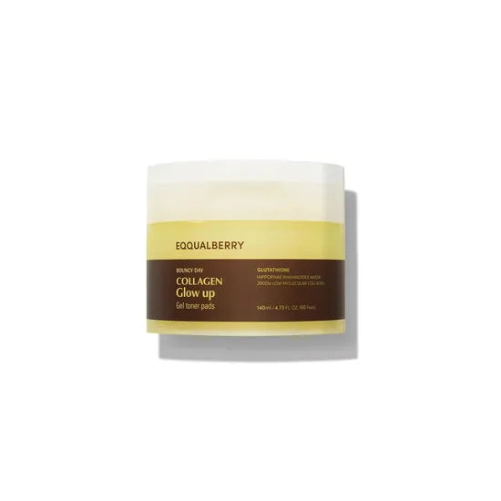 مناديل جل تونر الكولاجين المتوهج من إيكوالبيري، ١٤٠ مل | ٦٠ منديلًا