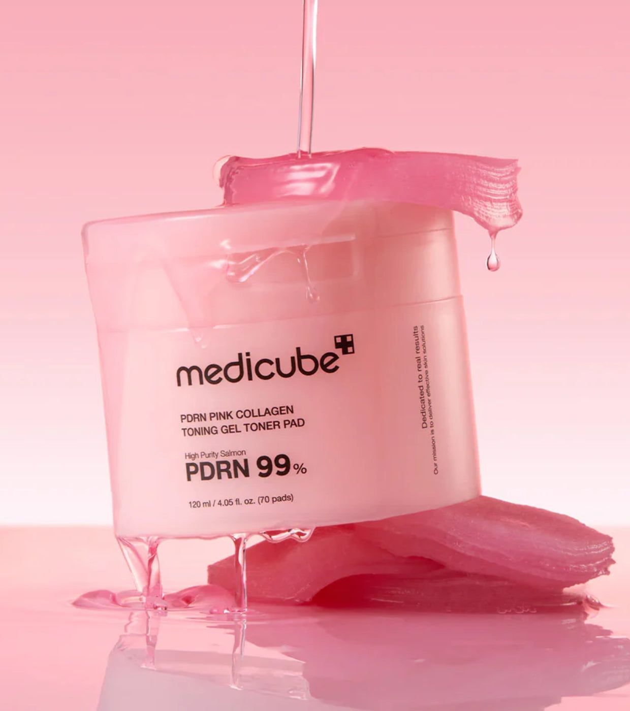 MEDICUBE PDRN PINK COLLAGEN TONING GEL TONER PAD
